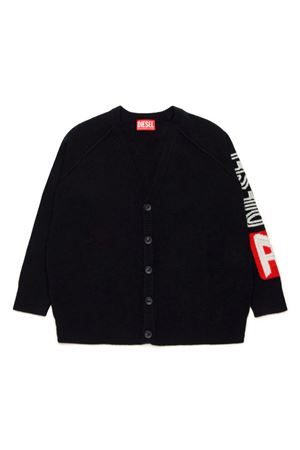 black wool cardigan DIESEL KIDS | J020730EKASK900